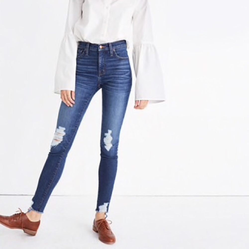 Madewell 9-inch High Waist Skinny Jeans Kurt Wash